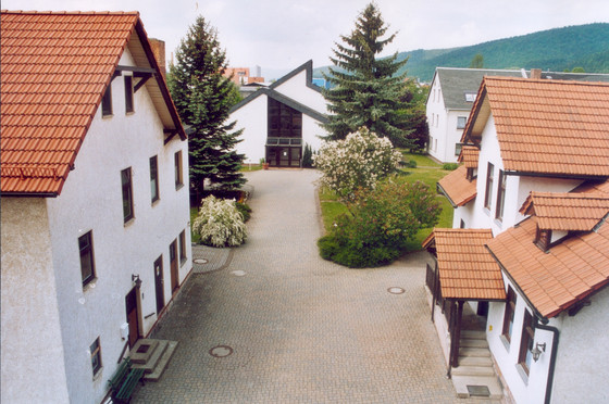 Blick auf den Hof des Immanuel Lebenszentrum in der Aue Blick auf den Hof des Immanuel Lebenszentrum in der Aue